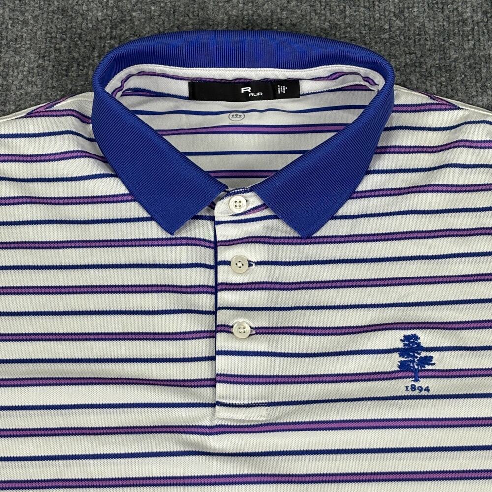 RLX Weston Golf Club Golf Polo Shirt No Size measures XL Striped